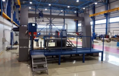 МН -3500М машина для намотки теплообменника
