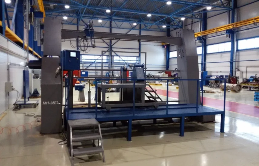 МН -3500М машина для намотки теплообменника